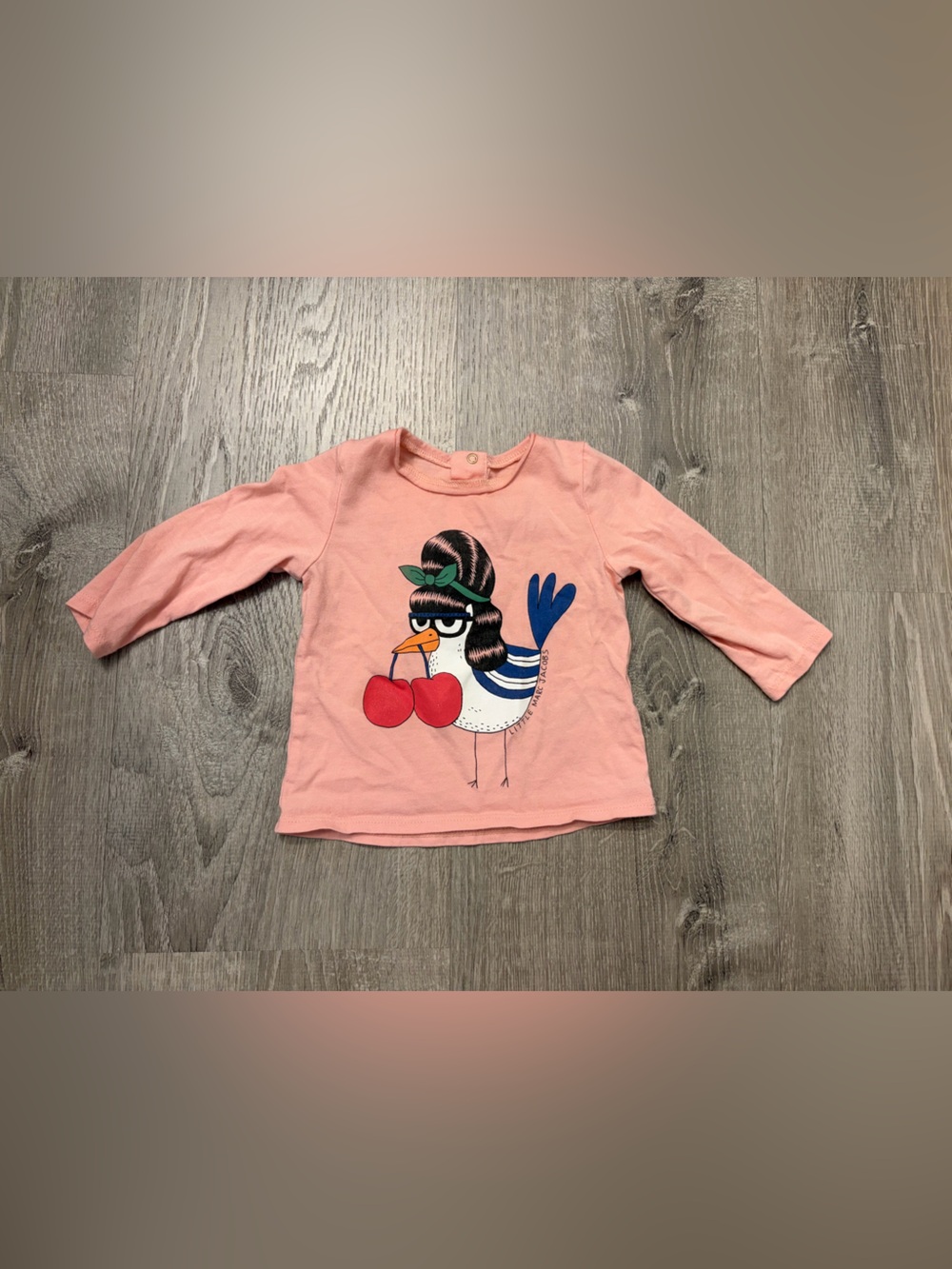 Little Marc Jacobs Pink Graphic Long-Sleeve Tee for Kids- 9 Months- Pre-owned